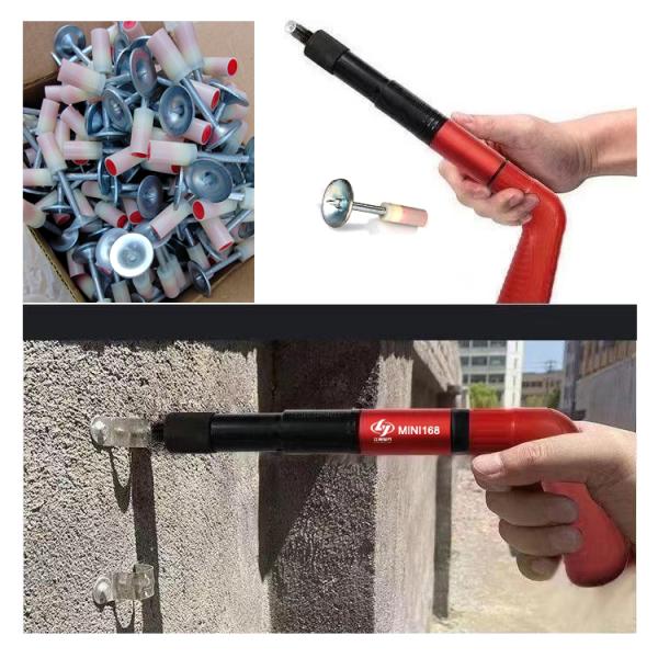 Metal Washer Dia. 15.6mm 27mm Mini Ceiling Nails for Fast Concrete Wall Fixing Device