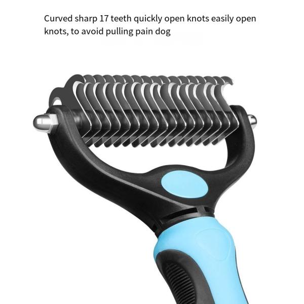 Оптовая домашняя собака двойная боковая волосатая щетка специальная уходная гребка для собак и кошек