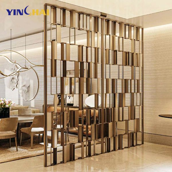 High Precision Stainless Steel Room Divider With PVD Coating Surface Finished