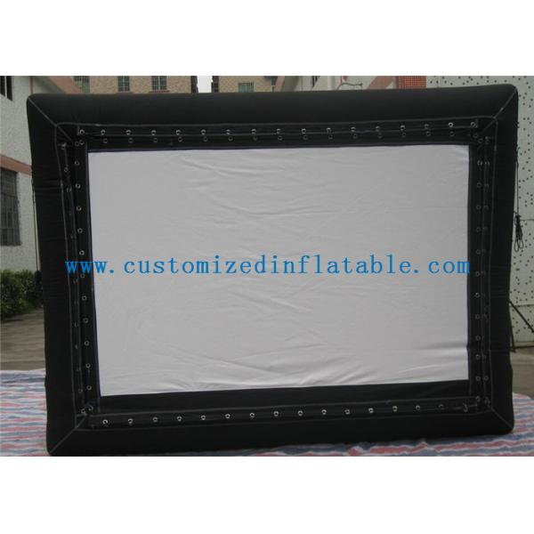 Promotional Advertising Inflatable Movie Screen / Video Screen In Backyard