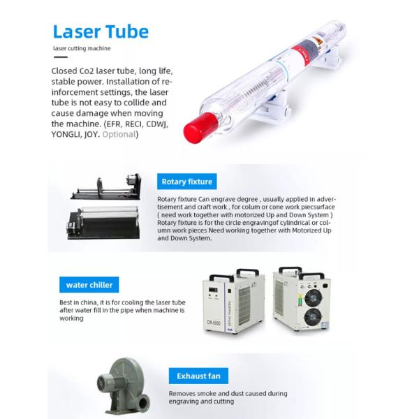 CNC 1290 Engraver и резца лазера СО2 80W для индустрии рекламы