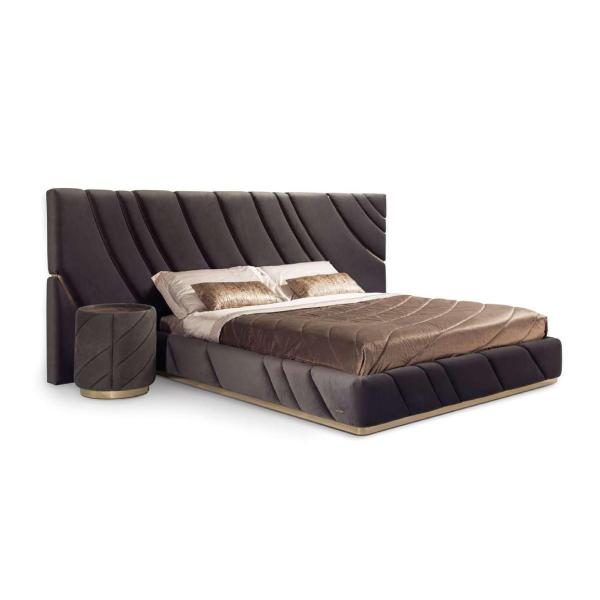 tabelas de cabeceira modernas de 500mm com gavetas 0.57m Nightstands contemporâneo de mármore