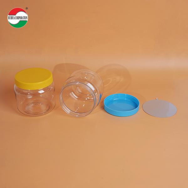 1100ML Transparent Clear PET Plastic For Milk Powder Cylinder Packaging for Business