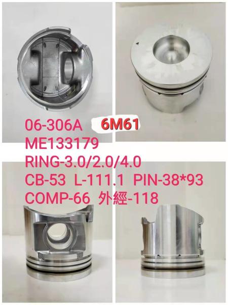 DM100 13216-1120 3AE1 78MM Piston 1121112310 6M61 ME133179