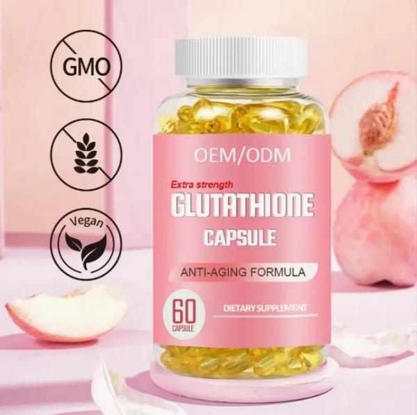 Unflavored Collagen Glutathione Whitening Capsules Anti Aging Skin Health Supplements