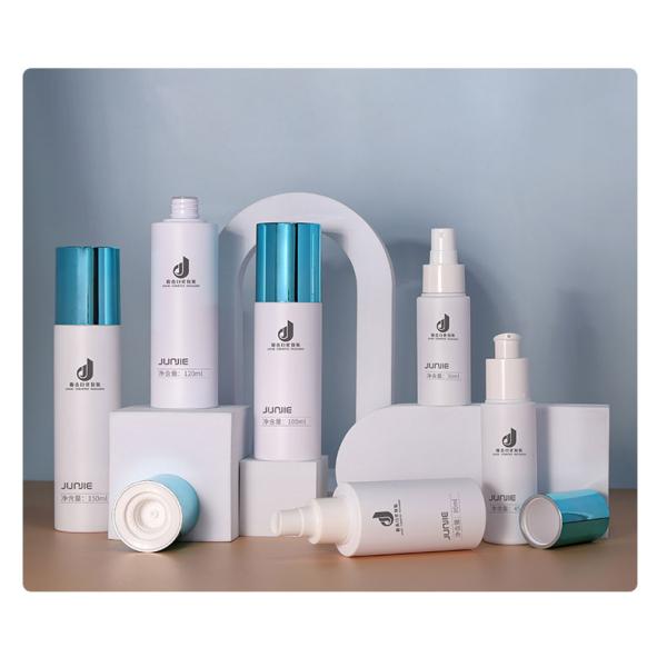 PETG Botella de bomba verde Botellas de spray para el cuerpo vacío cosmético 100 ml