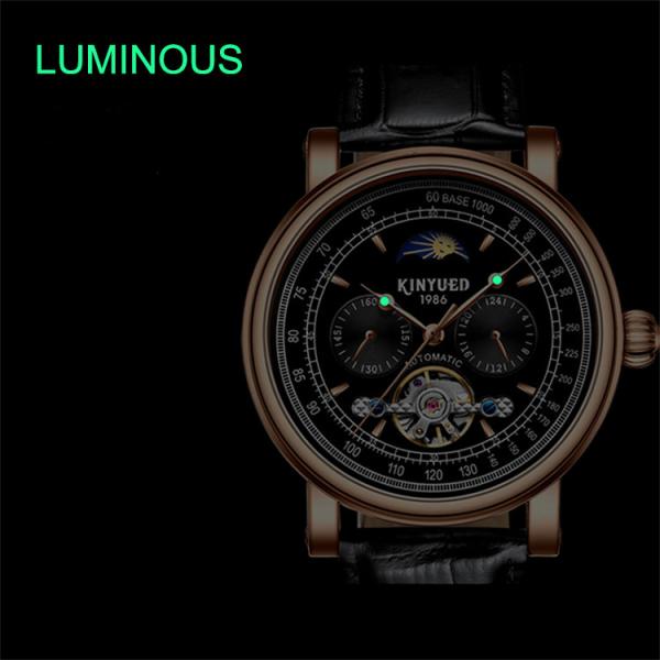 Business Automatic Mechanical Watch High Hardness Glass Abrasion  Resistance