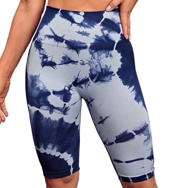Tie-dyed high-waisted hip-lifting high-waisted pants fitness pants yoga pants women