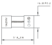 MTC Series Time Lag Cartridge Glass Fuses 6.3mm X 32mm Rated 3Amp 250V