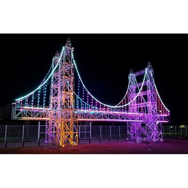 D23mm Outdoor Waterproof 0.6W DMX512 Controllable RGB String Lights for Event Wedding