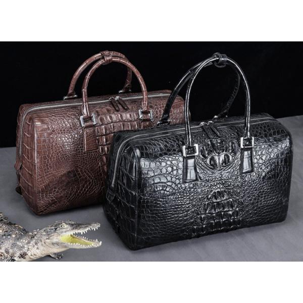 New crocodile-skin business travel carry-on handbag male high-end big volume business travel luggage briefcases