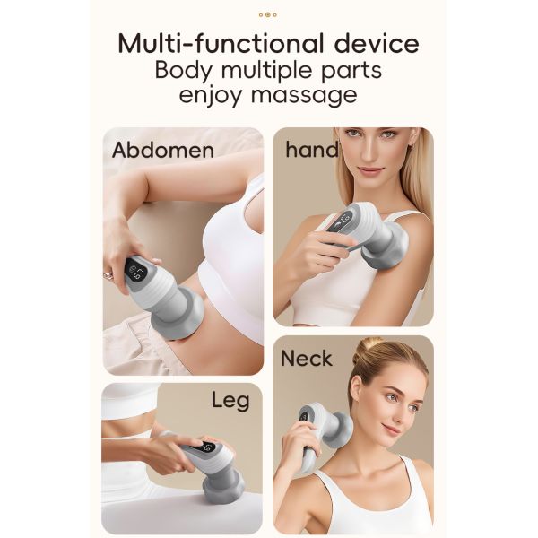 Wireless Vibration Massager with 9 Massage Modes, USB Rechargeable and Heating Function for Full Body Relaxation