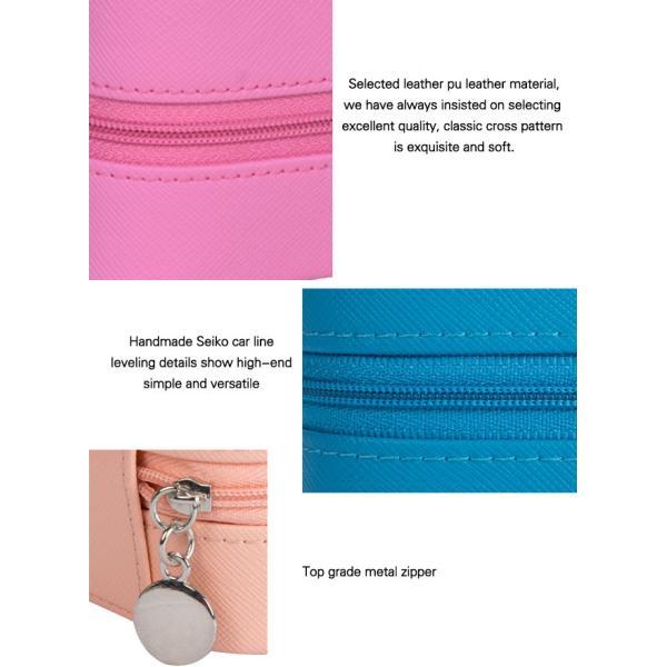 Шкатулки для драгоценностей перемещения цвета Буле логотип портативной изготовленный на заказ с много Компарменц внутрь