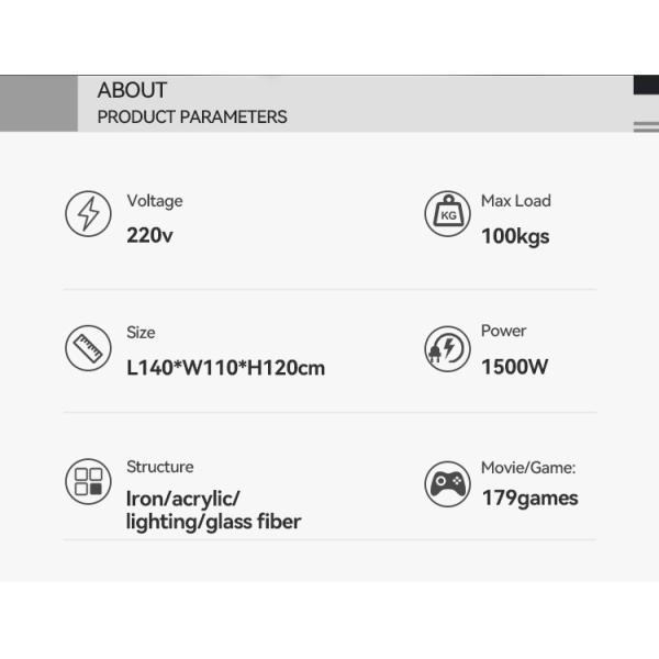 Игра Vr имитатора движения Dof продвижения 3 сползая имитатор 400W