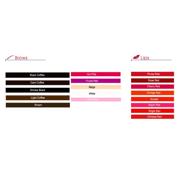 пигменты Микропигментатион ремонта ухода макияжа пигмента чернил татуировки метки частного назначения 1000МЛ водоустойчивые