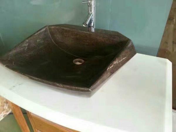 washbasin,brown natural stone basin,bathroom vanities,bathroom sink, bathroom vanity ideas