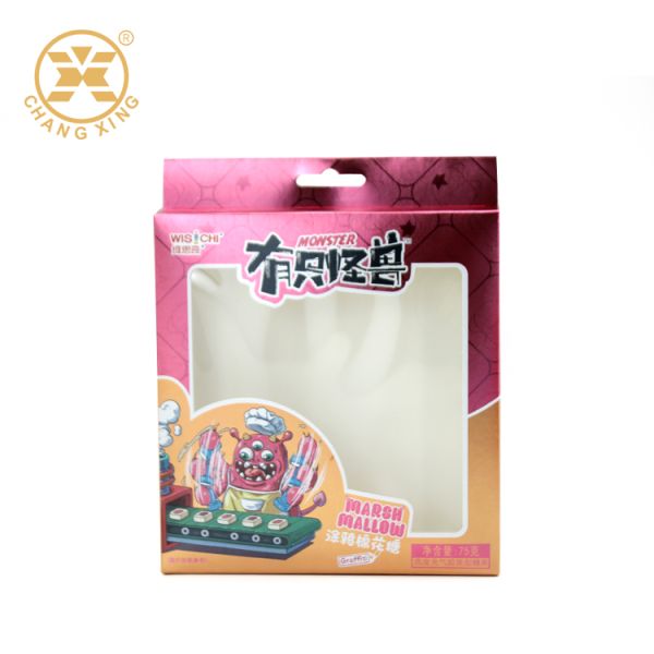 Customized Clear Window Cookie Packaging Box with CMYK+PMS Printing for Bakery and Food