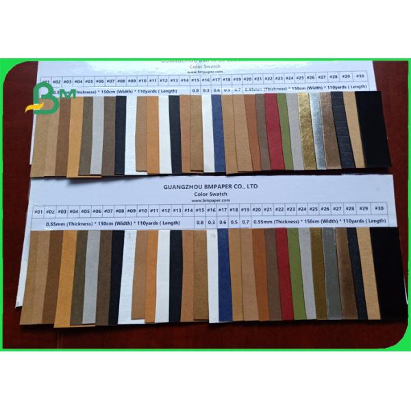 0.3 / 0,55/0,8 milímetros suaves y desgaste - el papel de Kraft lavable resistente DIY empaqueta
