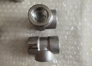 MSS SP-83 CL3000 Forged Pipe Fittings , BSP Stainless Steel Pipe Fittings