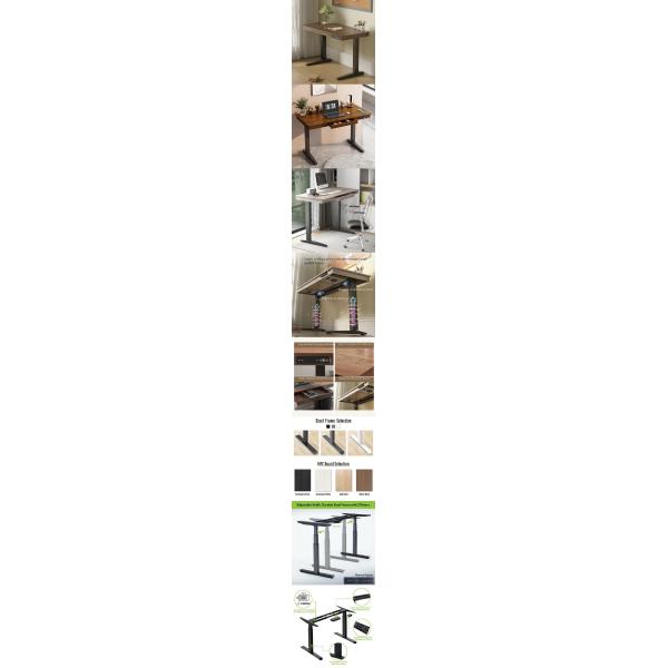 Рабочие столы для одного персонала из металлической нержавеющей стали с регулировкой высоты с помощью двигателя