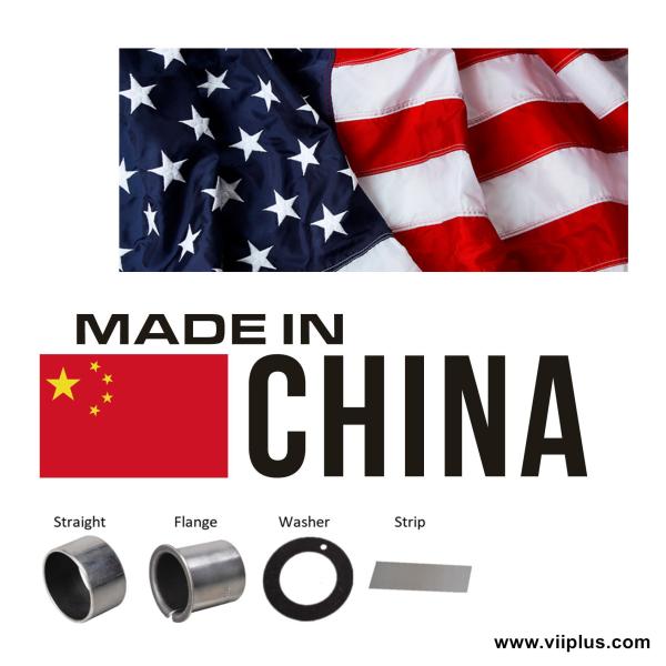 Split Sleeve Steel Bushings Grease-Lubricated  Bearings DIN 1494 / ISO 3547 Metal Polymer Bearin
