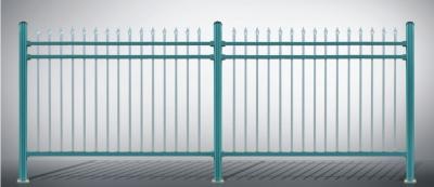 Industrial Safety Ornamental Aluminum Fence , Metal Garden Fence