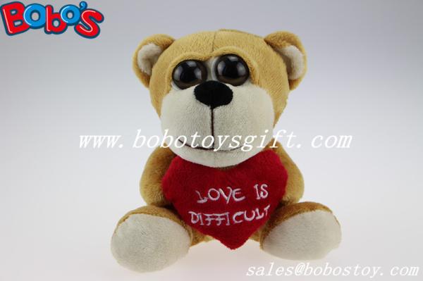 Valentine Gifts Big Eyes Toy Series Plush Bear With Heart Pillow