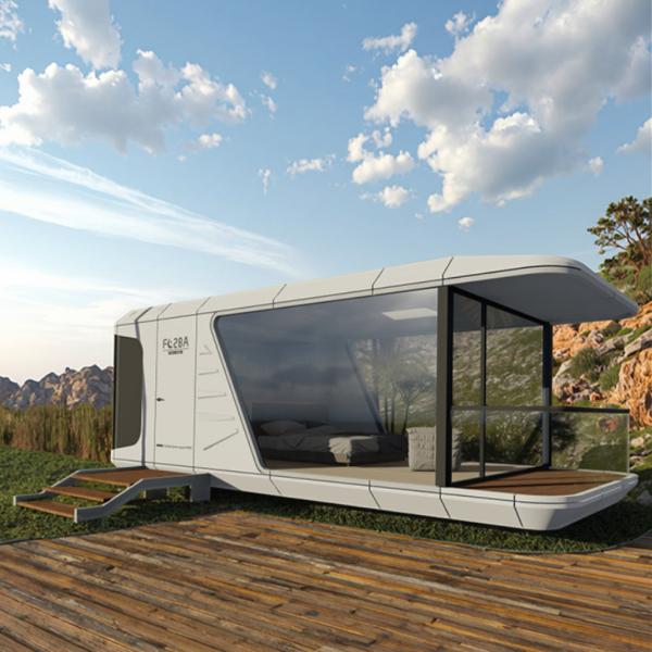 Steel Structure Capsule House with Hollow Glass for Hotels