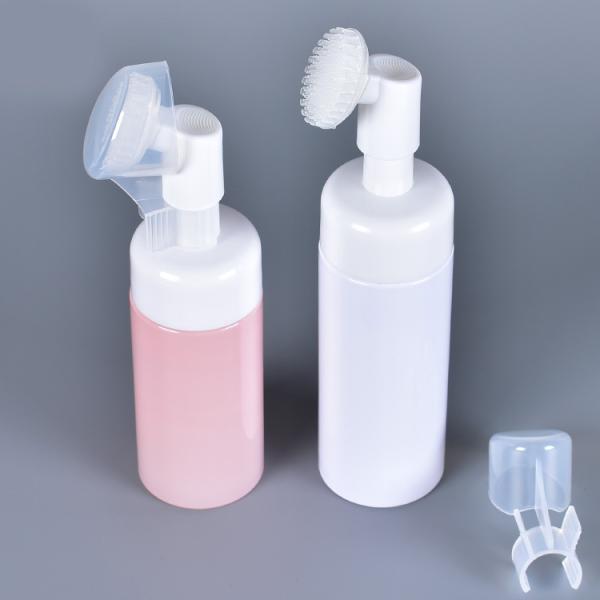 100ml 150ml Pink Empty Plastic Foam Bottle Hand Wash Foam Bottle With Brush