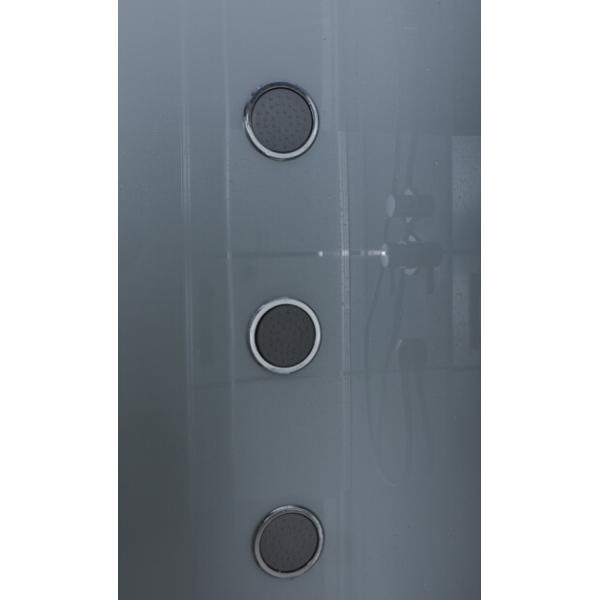 Compartiments transparents de douche de salle de bains de quart de cercle avec de grands jets de massage