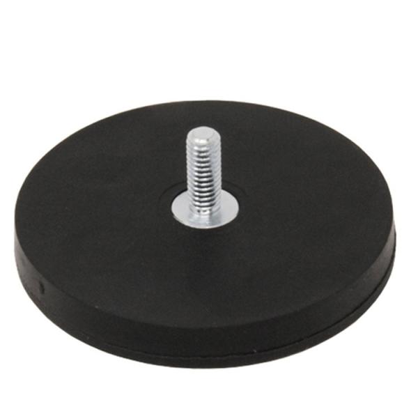 Multicolor Strong Magnetic Base Rubber Coated Pot Magnet For Holding Car Roof Lights