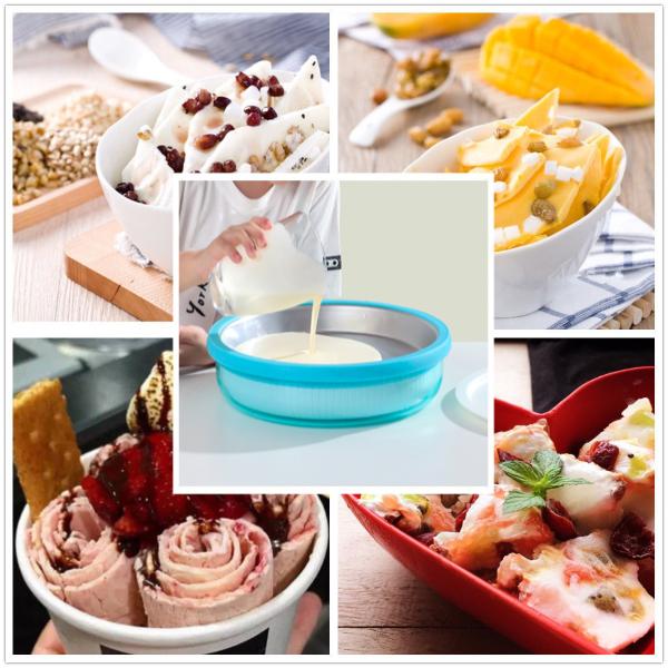 Portable Small Size Frozen Tray Ice Cream Maker Superior Refrigeration Performance