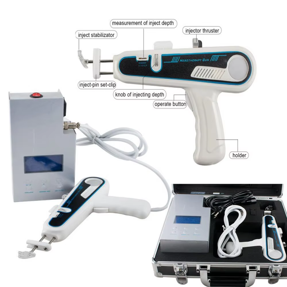 CenLee Mesogun RF Microneedling Mesotherapy Gun with Needle Nano Injector for Face & Body Skin Rejuvenation