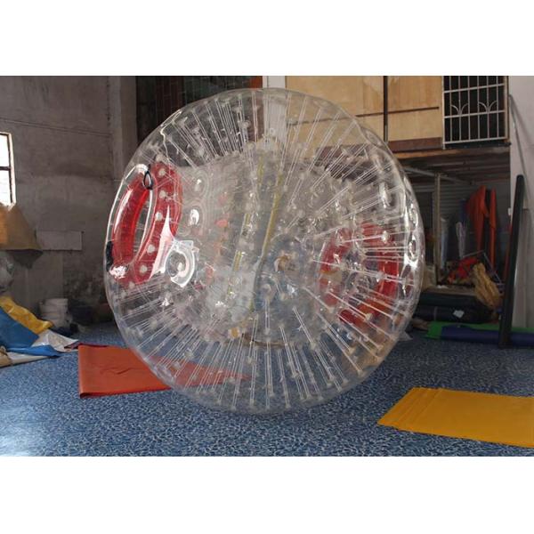 Transparent High Durability Inflatable Sports Games 60kg For Zorb Ramp Race Track