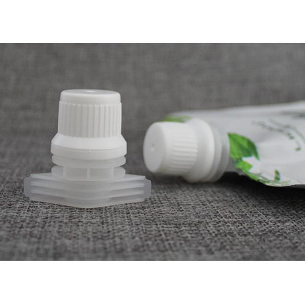 Anti - Pilfer PE PP Plastic Spout Caps For Juice / Beverage Doypack / Baby Food Pouch Tops