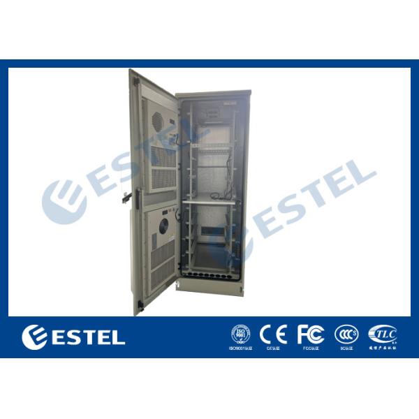 42U IP55 Антикоррозионный шкаф для наружного оборудования с верхним и нижним отсеком