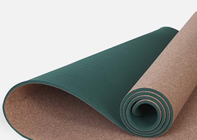 6mm Thickness Large Cork Mats , Anti Static Superior Grip Antislip Yoga Mat