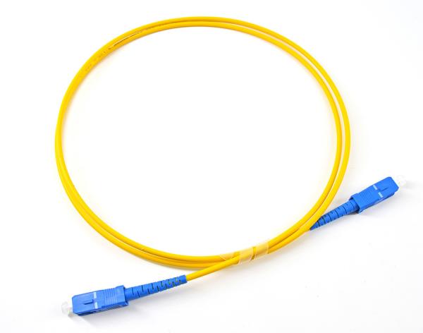 Simplex Single Mode Fiber Optic Patch Cable SCPC - SCPC Low Insertion Loss