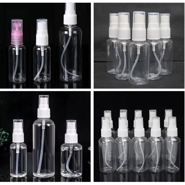60ml 120ml Clear Plastic Bottles With Fine Mist Sprayer For Face Care