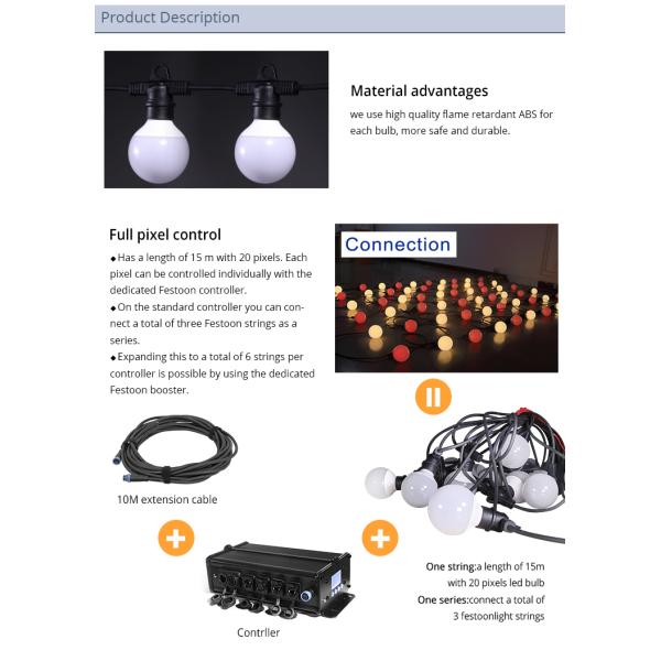 СИД этапа 116W производит эффект светлые света строки глобуса Dmx для внешнего сада