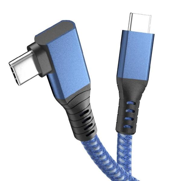 0.5m-1.8m Thunderbolt 4 USB Cable 40Gbps PD 100W Fast Charging Elbow