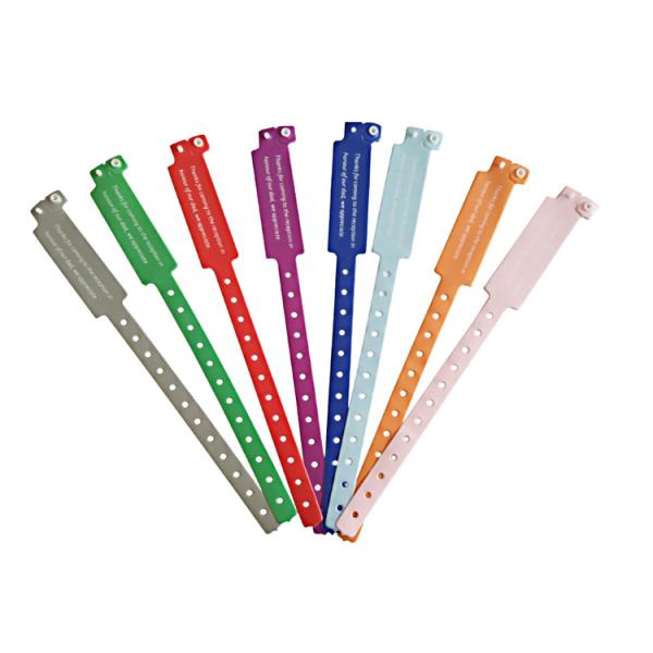 L Shape Promotional Bracelets And Wristbands Eco Friendly Premium PVC Vinyl