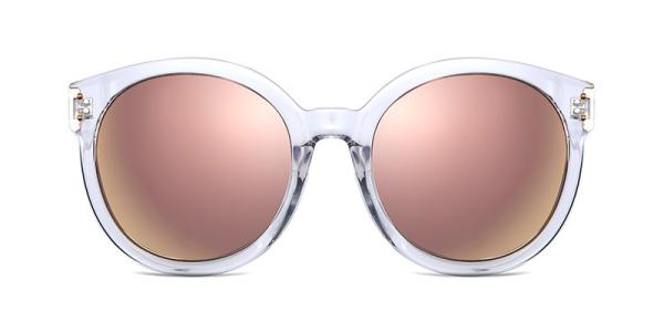 HD Visual Womens Polarized Sunglasses Unisex Black Blue Brown White Plastic