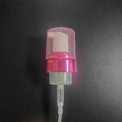 Bomba Nonspill da espuma do sabão líquido do PE brilhante do rosa K515 com tampão