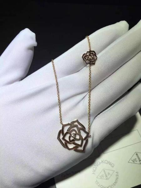 Piaget Rose necklace brand  jewelry diamonds necklace 18kt gold