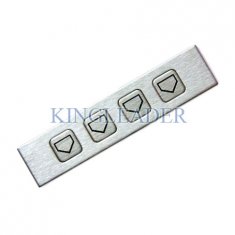 Teclado numérico industrial áspero de aço do número do metal do teclado numérico numérico funcional com 4 chaves