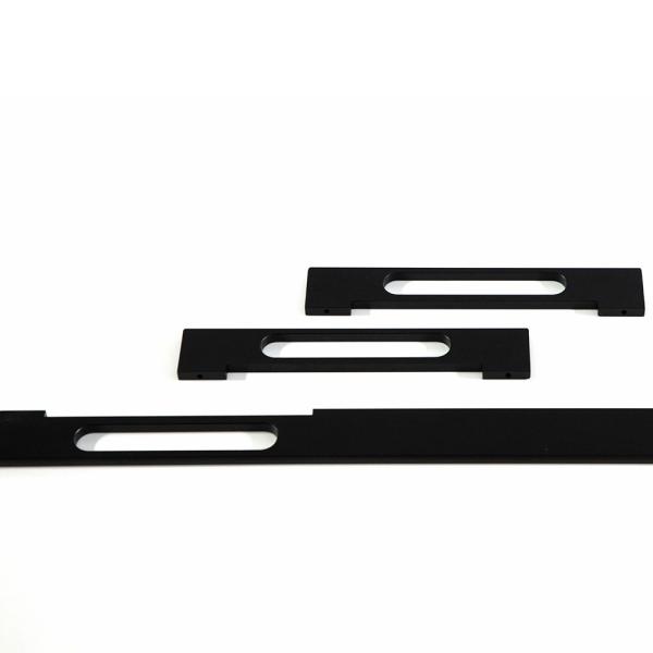 ручек мебели 220mm ручки двери кухонного шкафа алюминиевых черные сползая