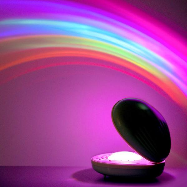Dropshipping Amazing Magic Rainbow Projector Lamp Night Light Shell Rainbow Projector Room Decoration For Kids