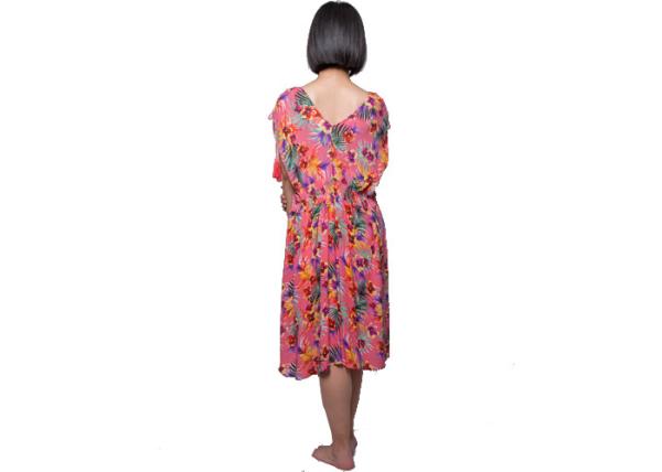 Sleeveless 100 Polyester Satin Summer Pajamas With V Neck At Front And Back