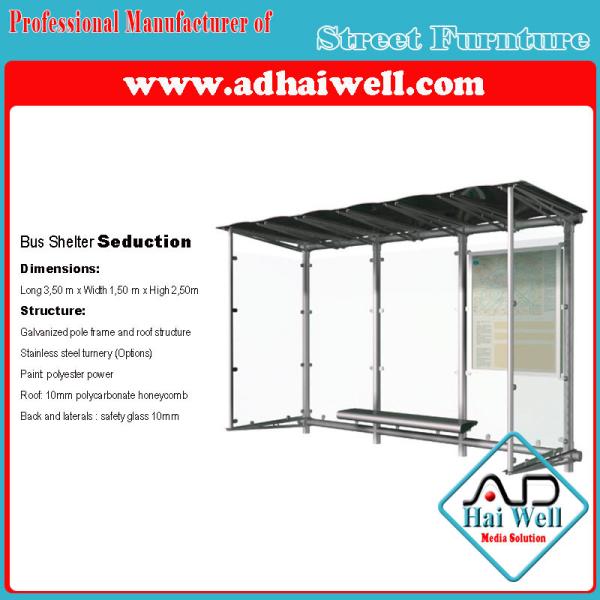 Outdoor Street Furniture Bus Stop Station